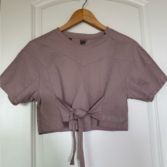 Gymshark Ori Front‎ Tie Crop Top Women’s  Size Small Mauve - Picture 1 of 9